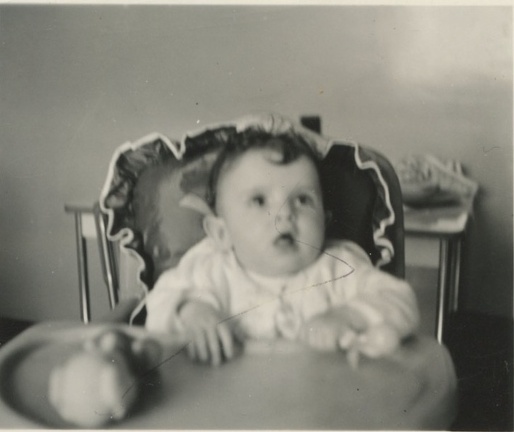 Carole Lee 1940 in highchair 1