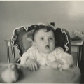 Carole Lee 1940 in highchair 1