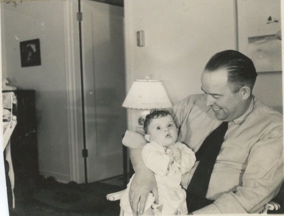 Carole Lee and Earl 1940-1941 in front room