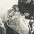 Carole Lee new baby w Cora 1940 1