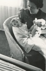 Carole Lee new baby w Cora 1940 2