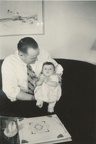 Earl and Carole in front room 1940