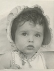 Carole Lee close up with bonnet 1941