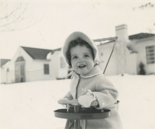 Carole in front yard 2700 4th ave north 1942 2