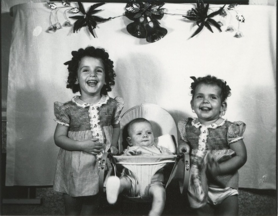Carole, Jim and Lynn 1944 Jim in a seat 2
