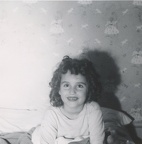 Carole Lee Stanard 1947 or 48 in her room